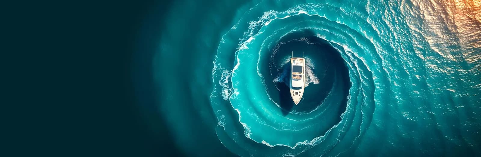 Luxury yacht near beach with turquoise waters